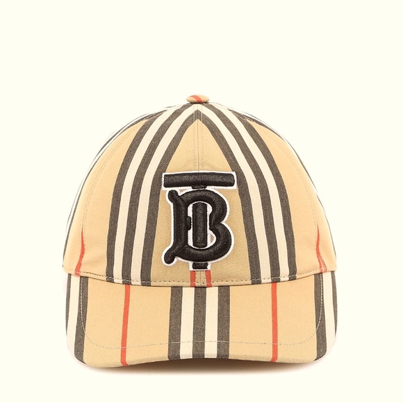 Burberry Monogram Striped Baseball Cap 